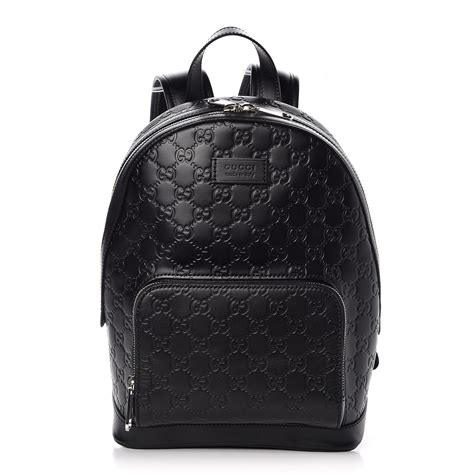 gucci mens black guccissima leather backpack|gucci backpacks bootleg.